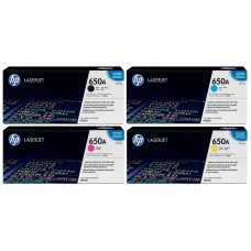 حبر ليزر اصلي اتش بي HP 650A  مجموعة 4 الوان .